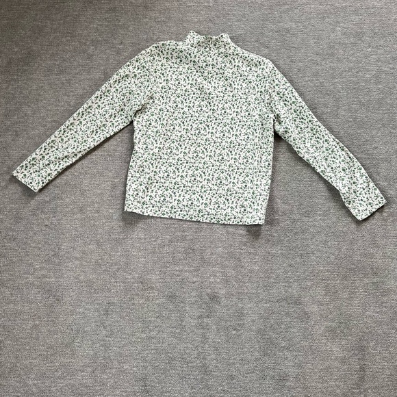 Vintage Leon Levin Ditzy Floral Mock Turtleneck Sz. L - Picture 7 of 9